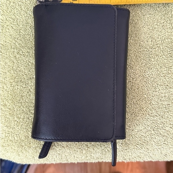 Alfred Dunhill Women's RFD Black Leather Expandable Leather Wallet/Clutch - Picture 3 of 11